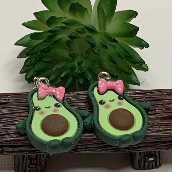Avocado Earring, Funny Food Earring, Gift Idea, Cooking Earring, Chef Earring, - Picture 4 of 5